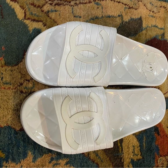 CHANEL Shoes Authentic Chanel Pool Slide Poshmark